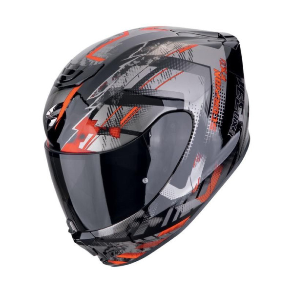Scorpion Helmets Exo 391 clutter bk/red x-small